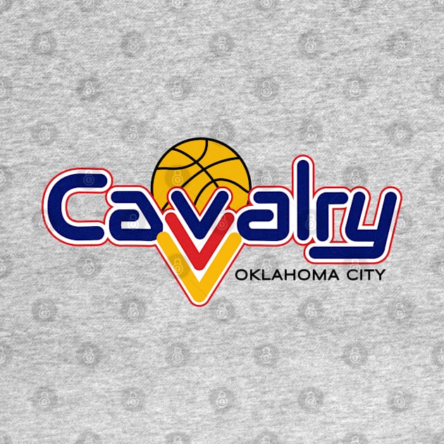 Vintage Oklahoma Calvary CBA Basketball 1990 by LocalZonly